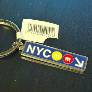 New York City M&M store keychains, New red and yellow color